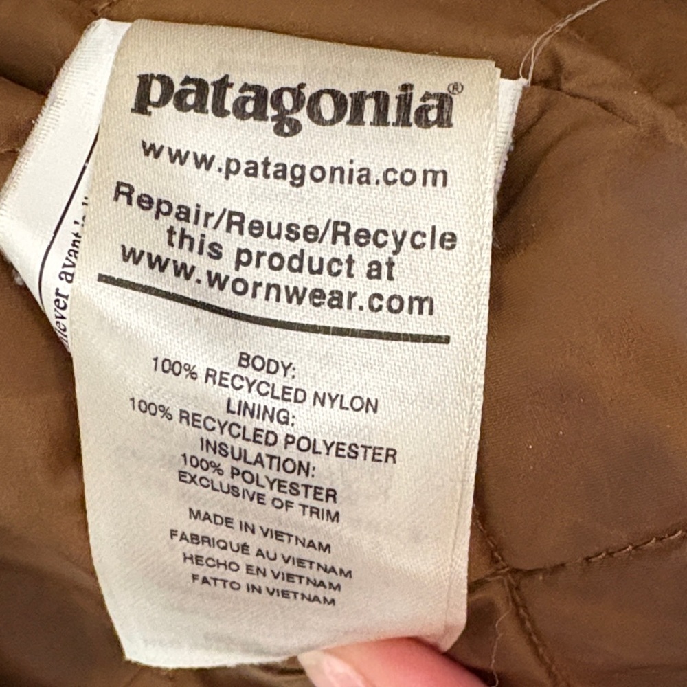 Patagonia Men's Tan Isthmus Puffer Size Medium Brown - Picture 8 of 12